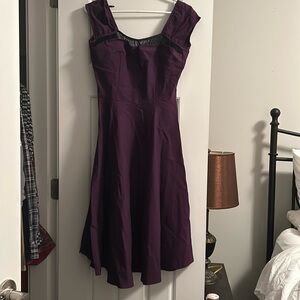 Stop Staring Vintage Style Purple Dress